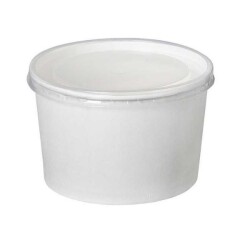14 oz Beyaz Karton Çorba Kasesi (Kapak Hariç) - 2