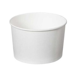 14 oz Beyaz Karton Çorba Kasesi (Kapak Hariç) - 1