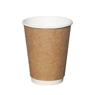 14oz Kraft Double Wall Karton Bardak - 1