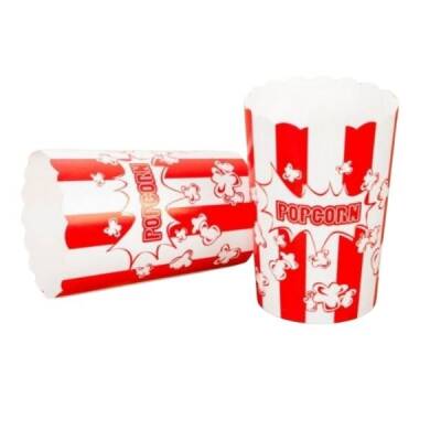 16 oz Baskılı Karton Popcorn Kutusu - 1