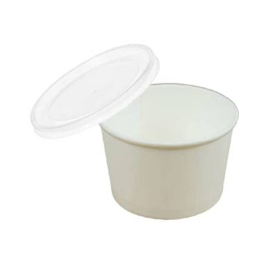 16 Oz Baskısız Karton Çorba Kasesi (Kapak Dahil) - 1