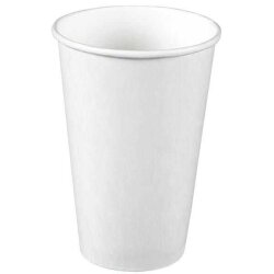 16 oz Beyaz Karton Bardak - 1