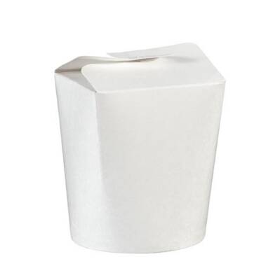 16 oz Beyaz Karton Noodle Kutusu 500 Adet - 1