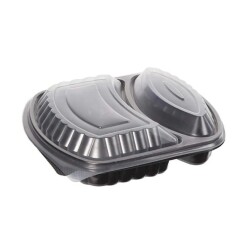 2 Bölmeli Yemek Kabı Seti (Sıcağa Dayanıklı) - POLİCAP