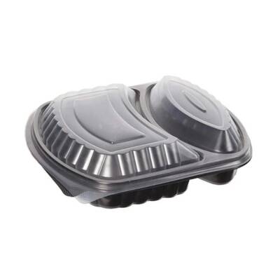 2 Bölmeli Yemek Kabı Seti (Sıcağa Dayanıklı) - 1