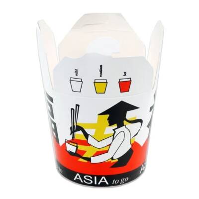 26 oz Baskılı Karton Noodle Kutusu - 2