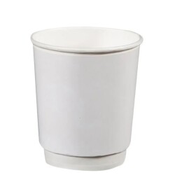 8 oz Beyaz Double Wall Karton Bardak - AMBALAJ SEPETİM