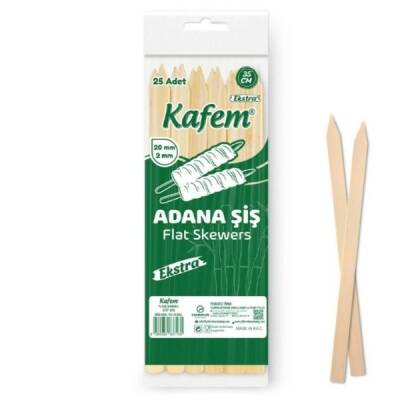 Bambu Ekstra Kalın Yassı Adana Şiş 35 Cm - 1