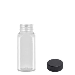 Kapaklı PET Köşeli Şişe 300 ml - 1