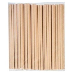 Kraft Frozen Kağıt Pipet 8 mm x 23 cm - 1