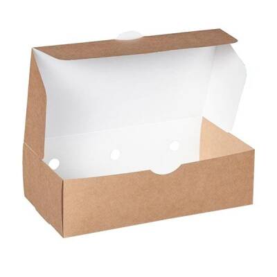 Kraft Karton Menü Kutusu Küçük 15x26x7,5 Cm - 1
