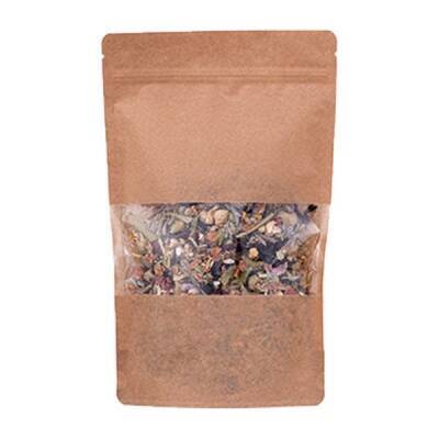 Kraft Pencereli Kilitli Doypack 25x34x6 Cm 1500 Gram - 1