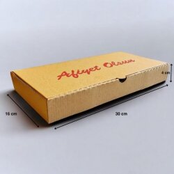 Oluklu Lahmacun Kutusu 30x16x4 Cm - 3