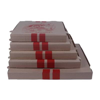 Pizza Kutu Baskılı 30x30x3,5 Cm 100 Adet - 4