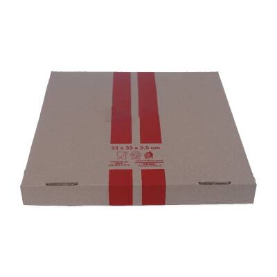 Pizza Kutu Baskılı 33x33x3,5 Cm 100 Adet - 3