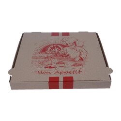 Pizza Kutu Baskılı 33x33x3,5 Cm 100 Adet - 1