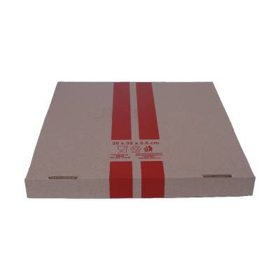 Pizza Kutu Baskılı 35x35x3,5 Cm 100 Adet - 3