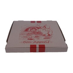 Pizza Kutu Baskılı 35x35x3,5 Cm 100 Adet - 1
