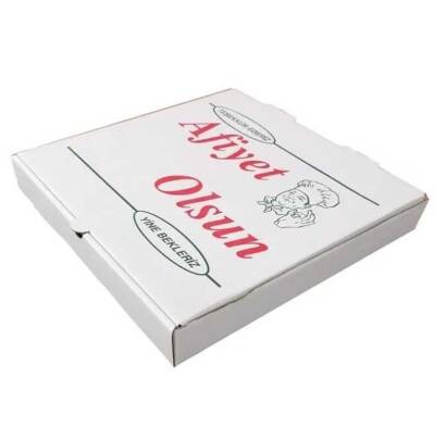 Pizza Kutusu Beyaz 26x26 Cm - 1