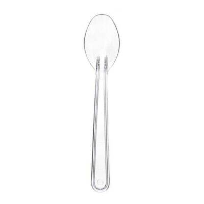Plastik Lüks Dondurma Kaşığı Şeffaf 12,5 cm 2,6 Gram - 1