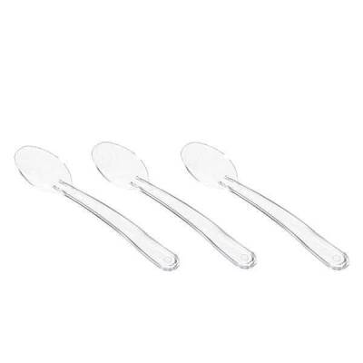 Plastik Lüks Dondurma Kaşığı Şeffaf 12,5 cm 2,6 Gram - 2