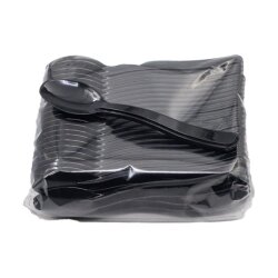 Plastik Lüx Dondurma Kaşığı Siyah 12 cm - 3