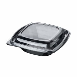 Siyah Kare Salata Kasesi Seti 750 cc 300 Adet - 1